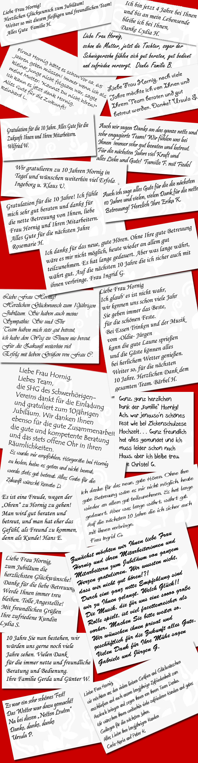 Das sagen unsere Kunden zum Fest.
